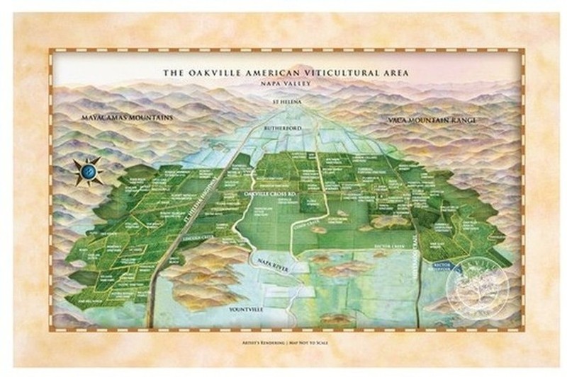 Oakville Vineyard's Map